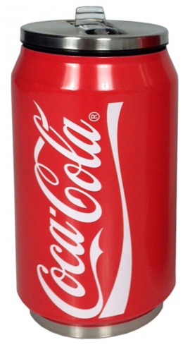 Cestovní láhev s brčkem 0,33l COOL CAN Coca-Cola