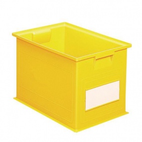 Barevná plastová přepravka PS (40,5 l), žlutá